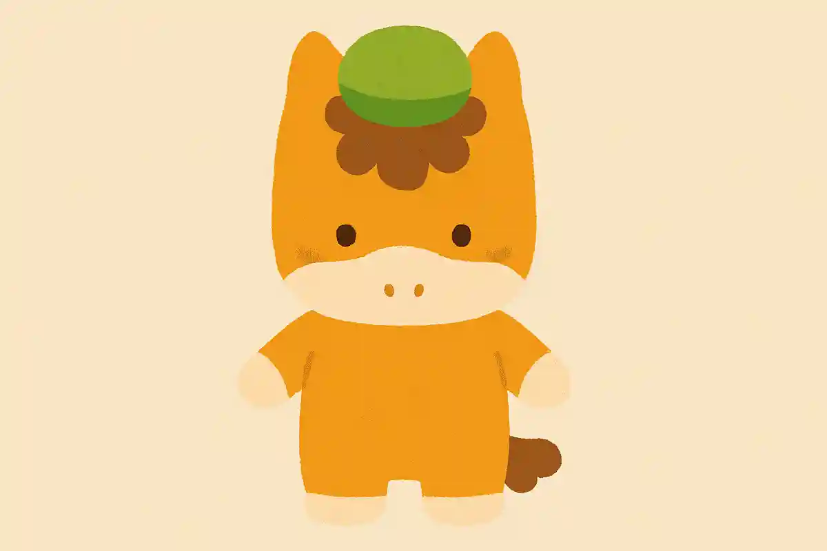 群馬県のキャラクターで、ポニーをモチーフにした可愛い緑色の帽子のマスコットは何でしょう？