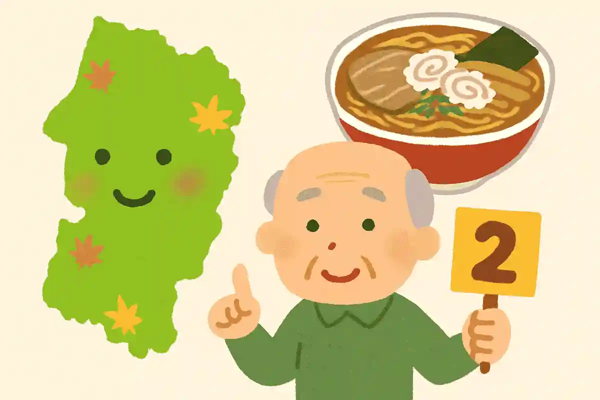 2025年の家計調査において、山形県は中華そばの支出額で何位だったでしょうか？
