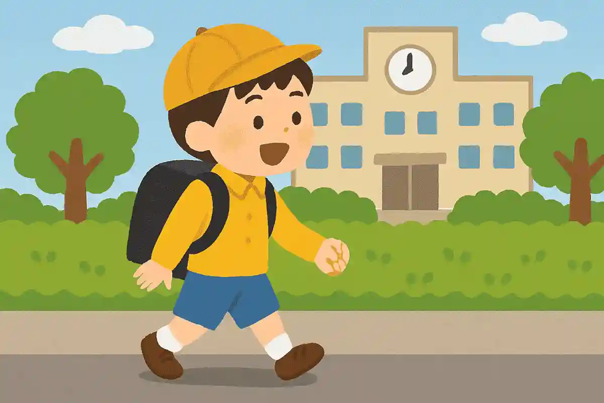 通学はなるべく歩いて行くNEW!