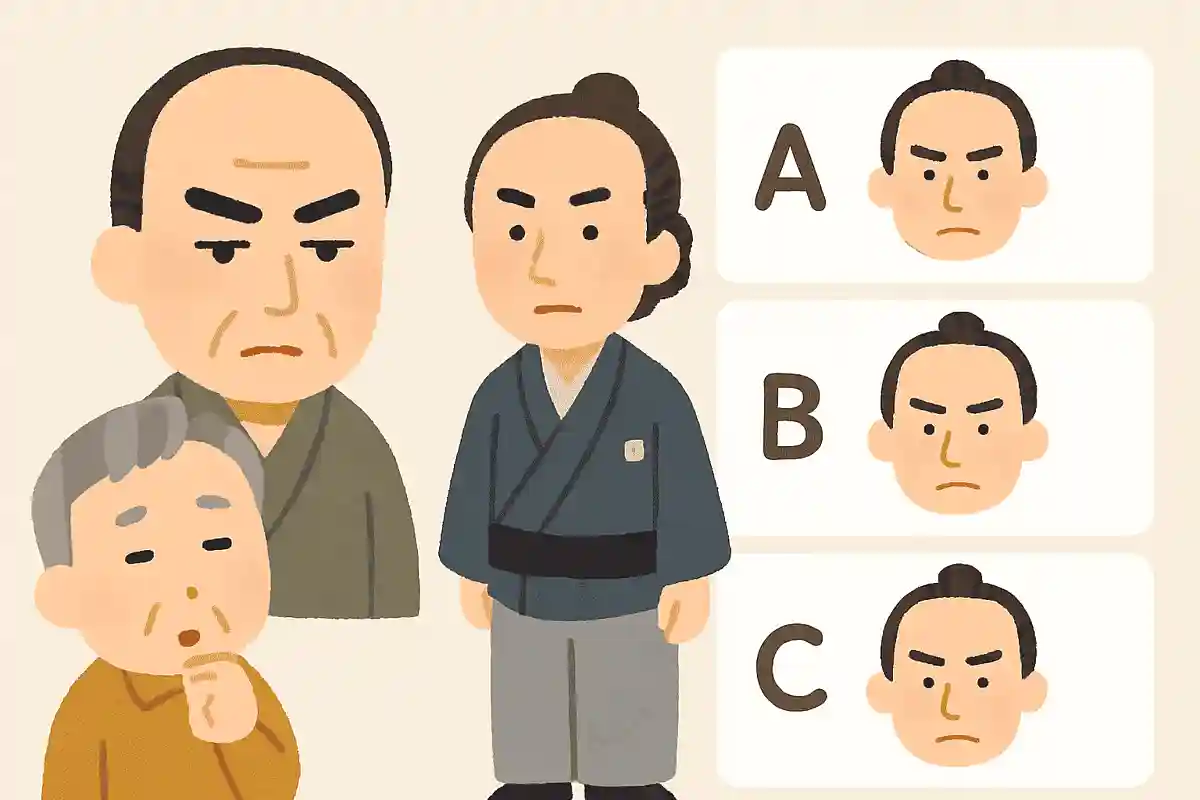 坂本龍馬は幼馴染である武市半平太を、顔の特徴を捉えたあだ名で呼んでいました。そのあだ名は次のうちどれでしょうか？NEW!