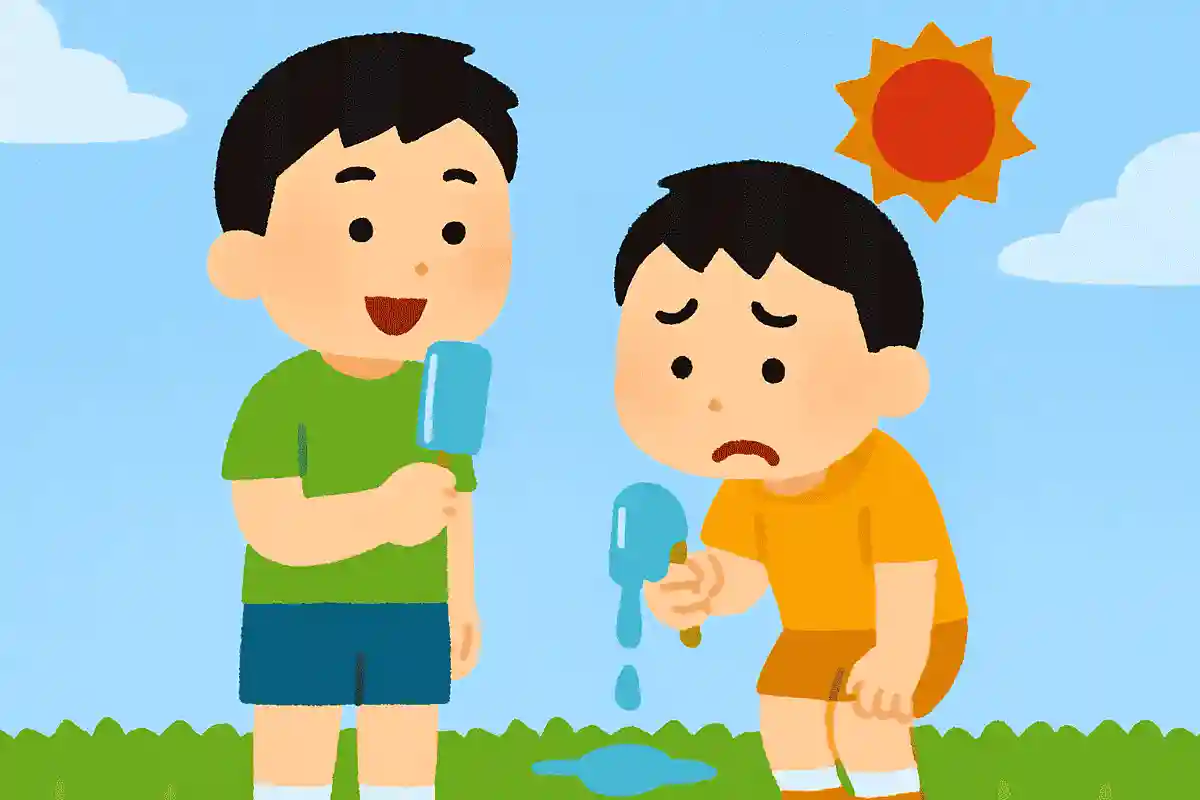 弟の アイスはいつも とけているNEW!