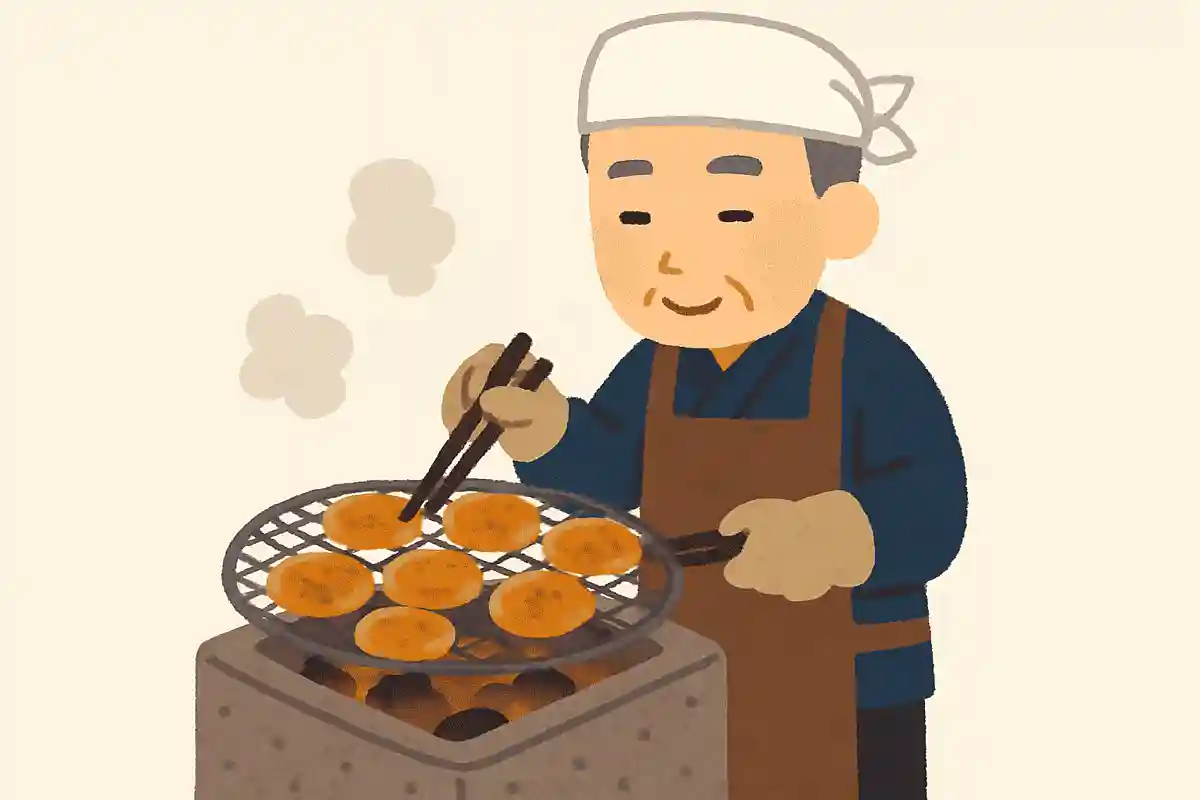 草加せんべい職人の中でも高度な技術を持っている人は「草加伝統産業技師」に認定されるNEW!