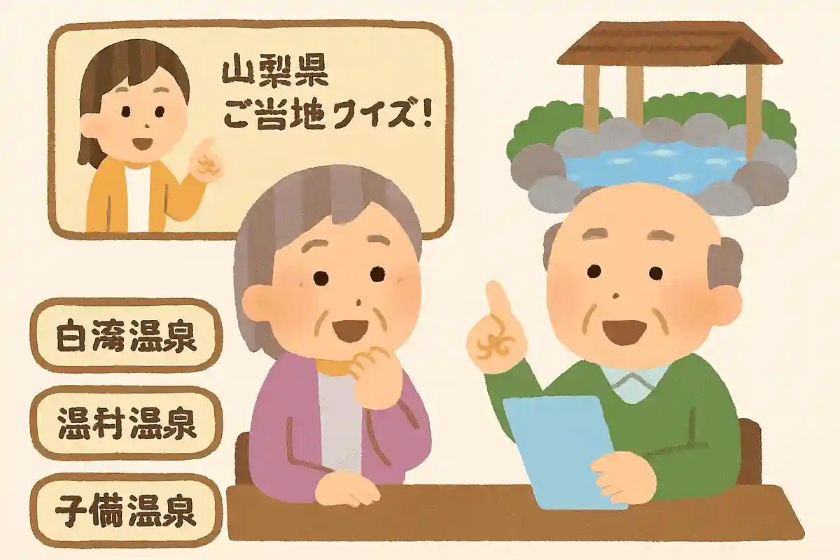 山梨県の温泉地の名前で、実在するものはどれでしょうか？NEW!