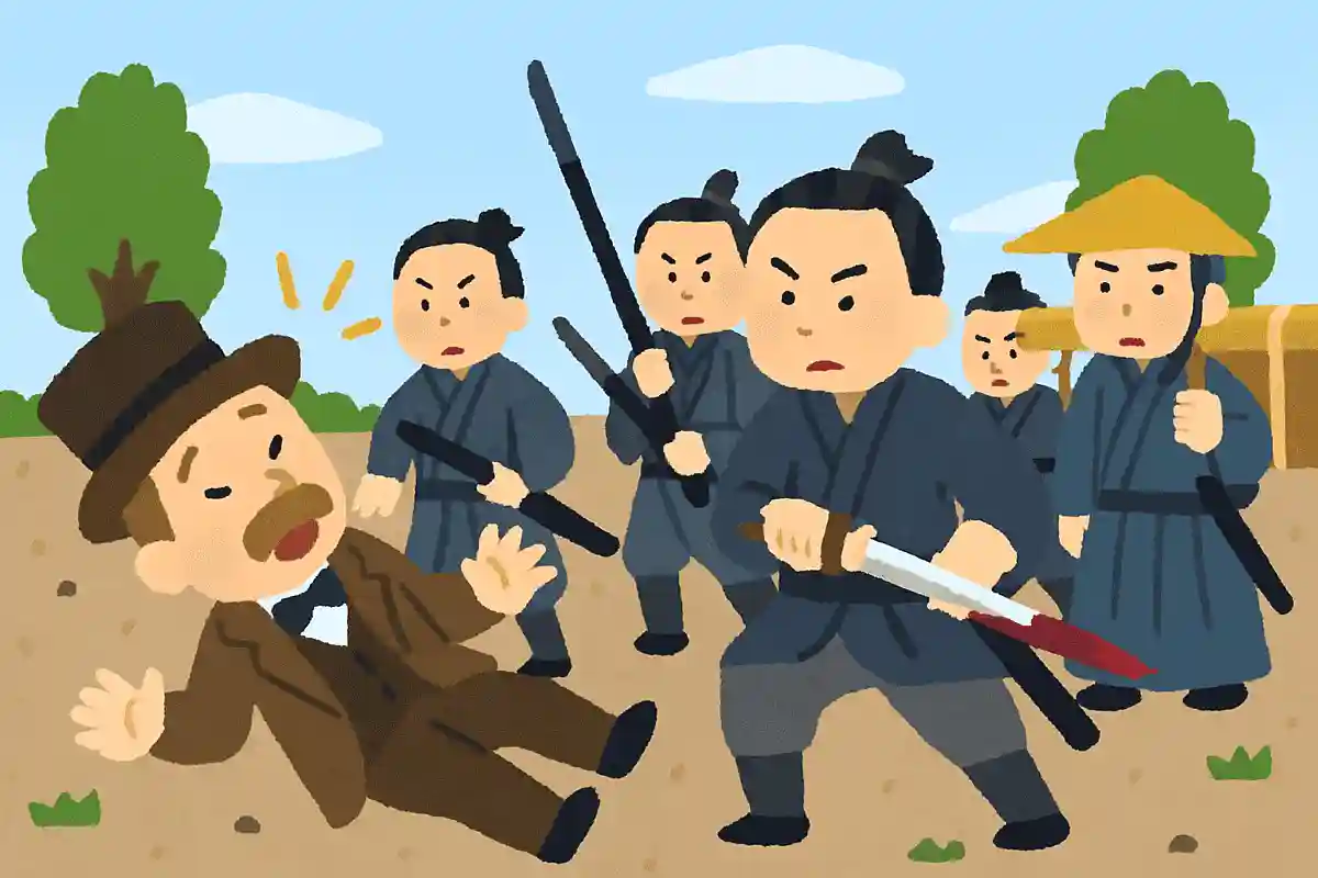 1863年、薩摩藩の大名行列に遭遇したイギリス人が殺傷された事件を何というでしょうか？NEW!