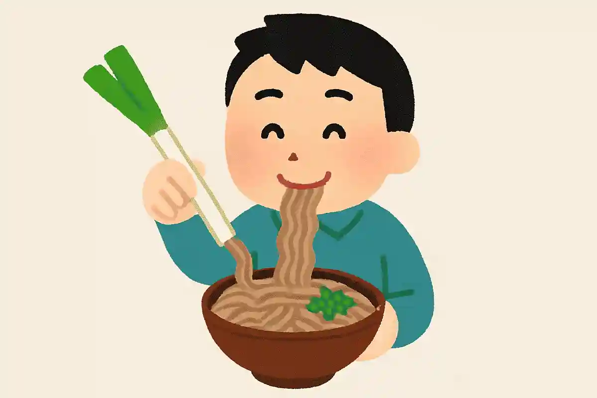 名物の「ねぎそば」はねぎをお箸にして食べるNEW!