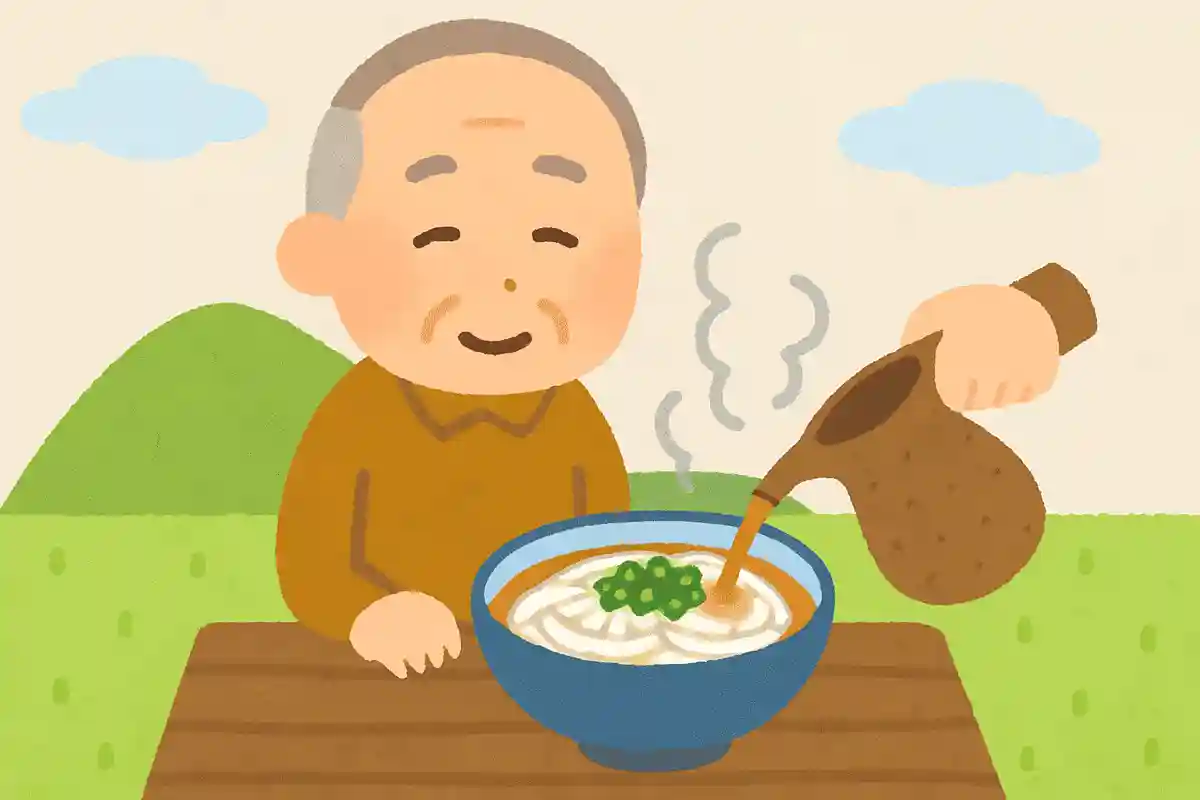 讃岐うどんの食べ方で、冷たい麺に熱いダシをかけたものを何と呼ぶでしょう？NEW!