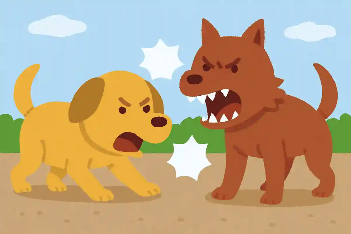 犬が今日、ケンカした／犬が狂犬化したNEW!