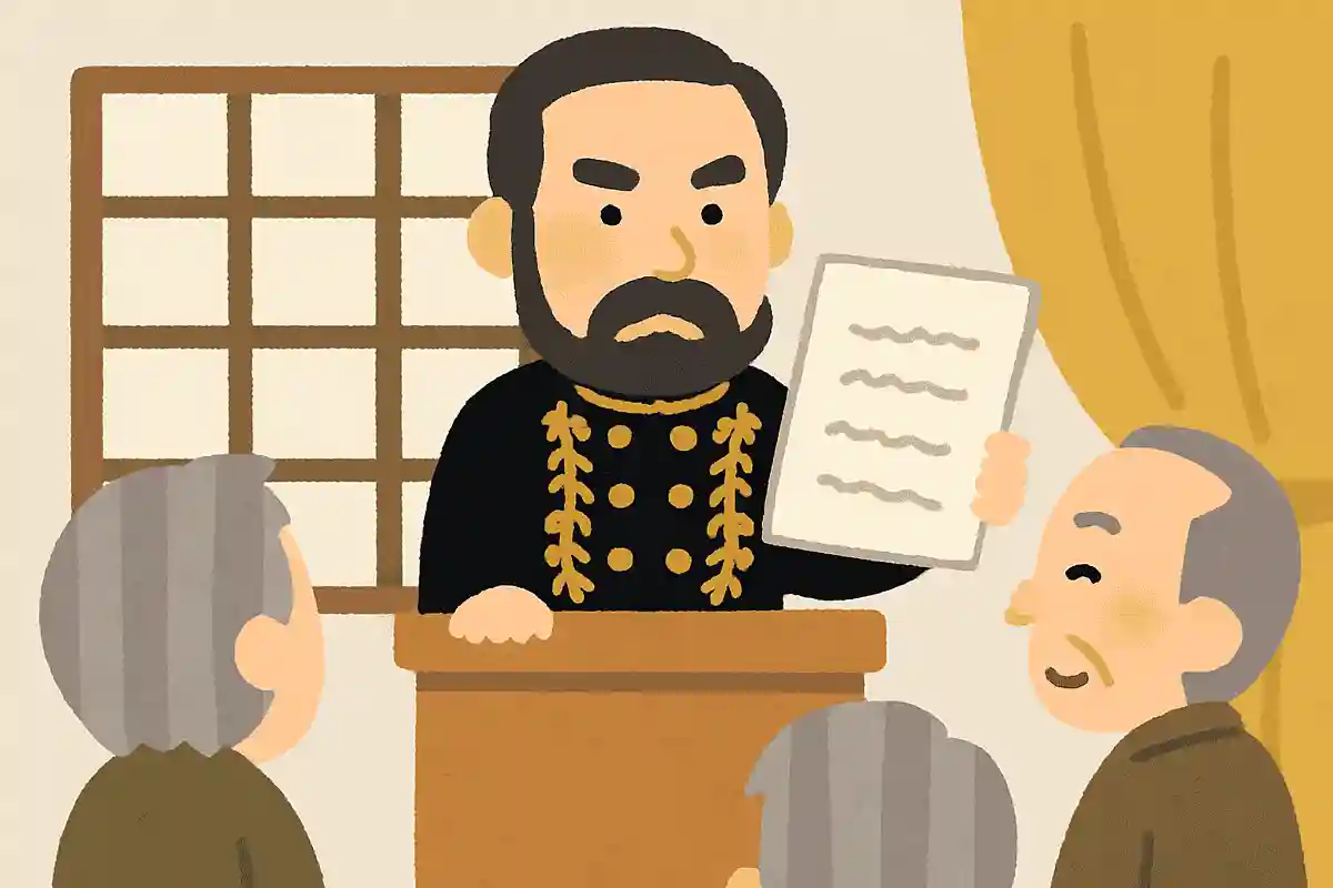 天皇中心の新政府樹立を宣言した明治天皇による勅令を何というでしょうか？NEW!