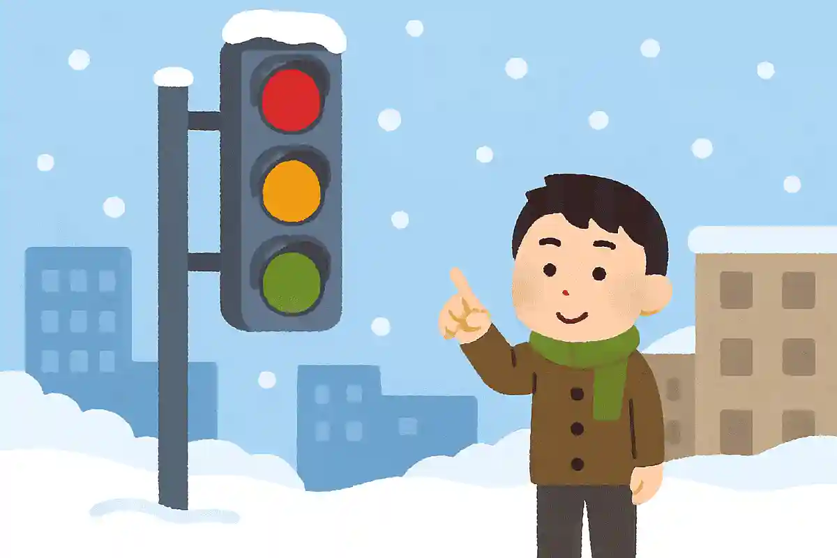 北海道の信号機が縦なのは雪対策のためNEW!