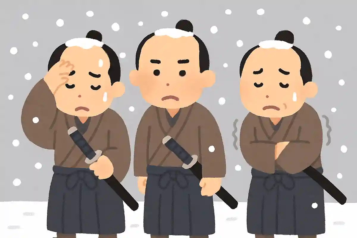 雪が降っていたため、井伊直弼の護衛の武士たちはある不都合がありました。それは何ですか？NEW!