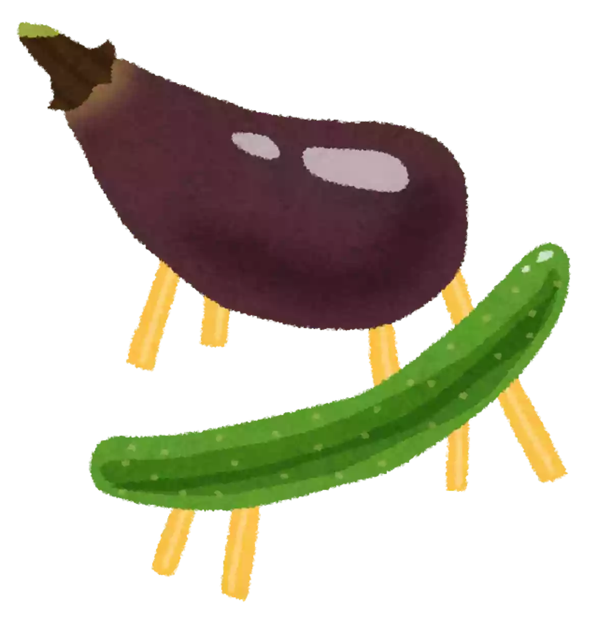 お盆で飾る野菜2つは何?