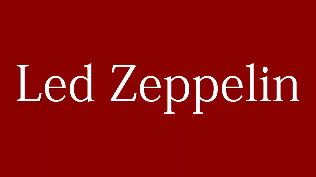 레드 제플린(Led Zeppelin)의 명곡·인기곡