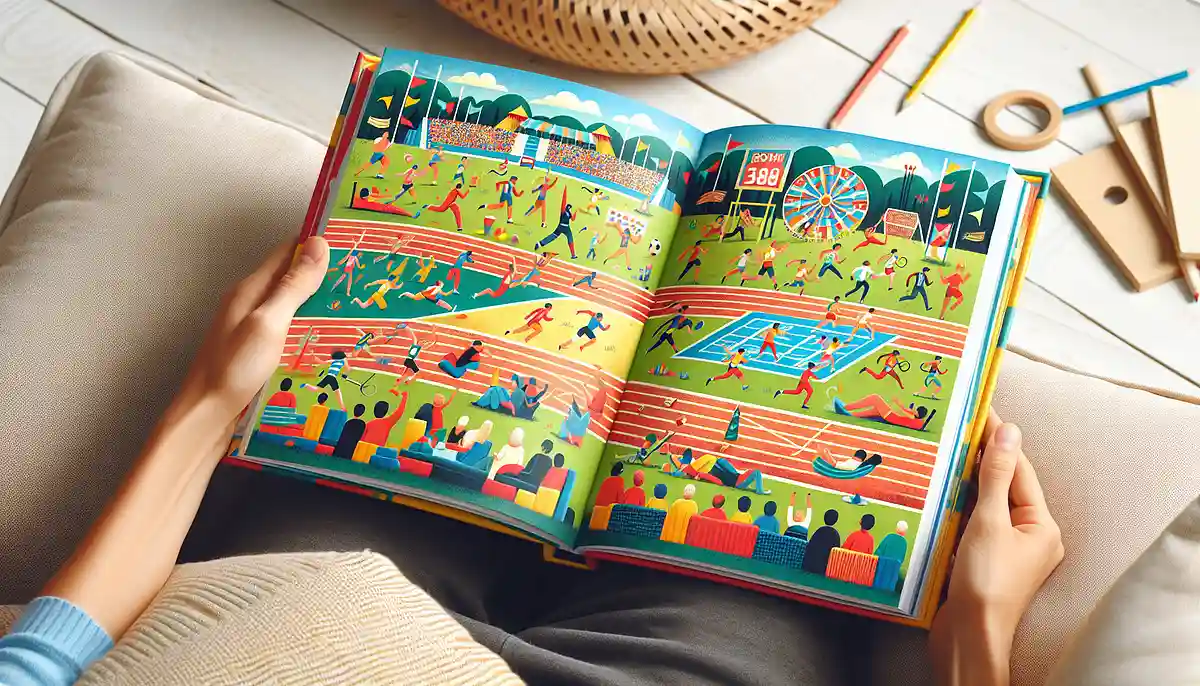 A picture book with a sports day theme. Let’s read it together before the sports day!