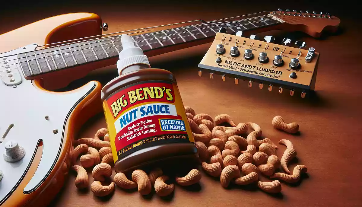 ナットの摩擦を減らしギターチューニングを安定させる究極の潤滑剤、ナットソース！【BIG BENDS Nut Sauce】