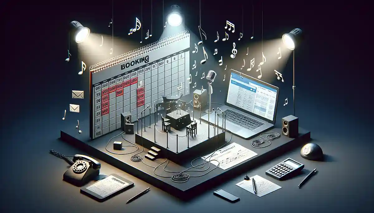 The meaning of the term “booking” often heard in the music industry