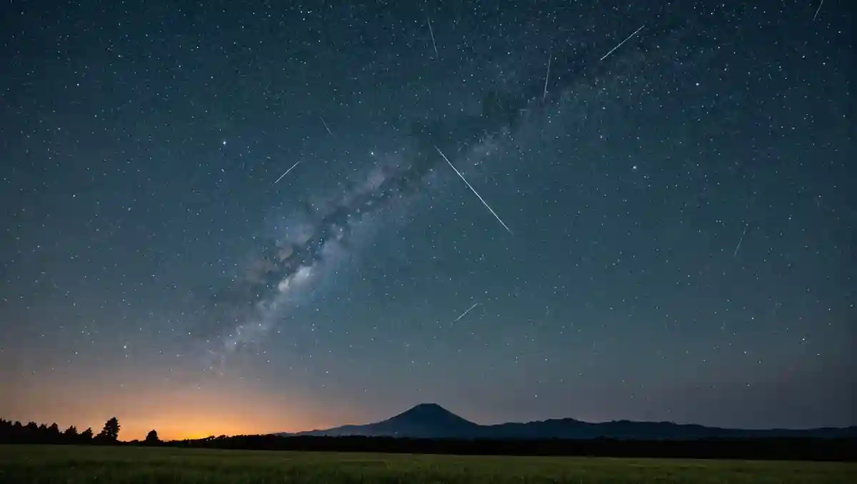 What celestial show, observed in Hokkaido on August 12, 2024, accompanied the Perseids?