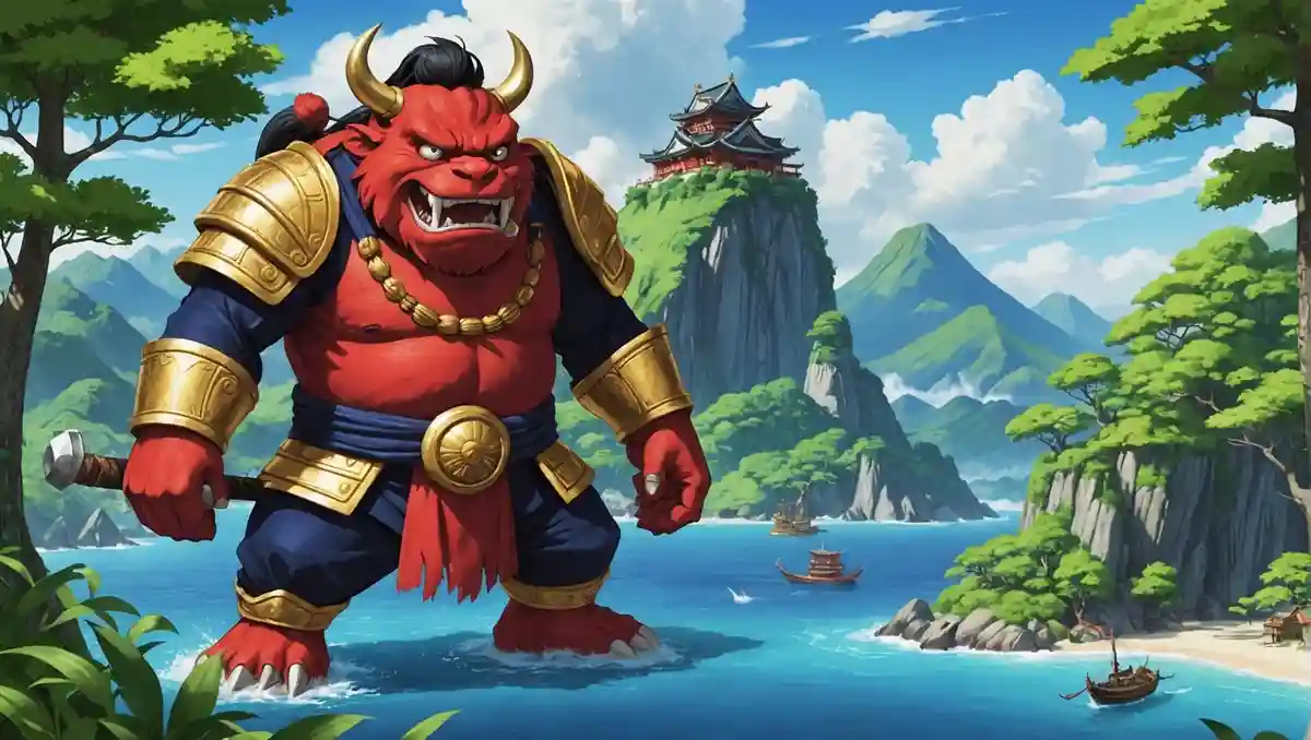 Which island did Momotaro go to for the demon-slaying?