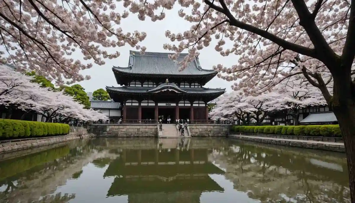 Tokyo’s cherry blossom opening is declared based on the blossoms at Yasukuni Shrine.