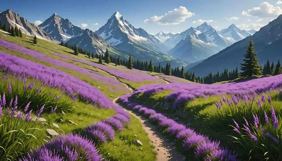 Coming along the mountain path, I feel a curious longing—violets. Matsuo Basho