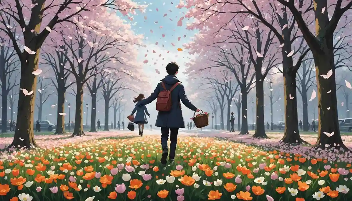 Again this year, the flowers fall—April 12.