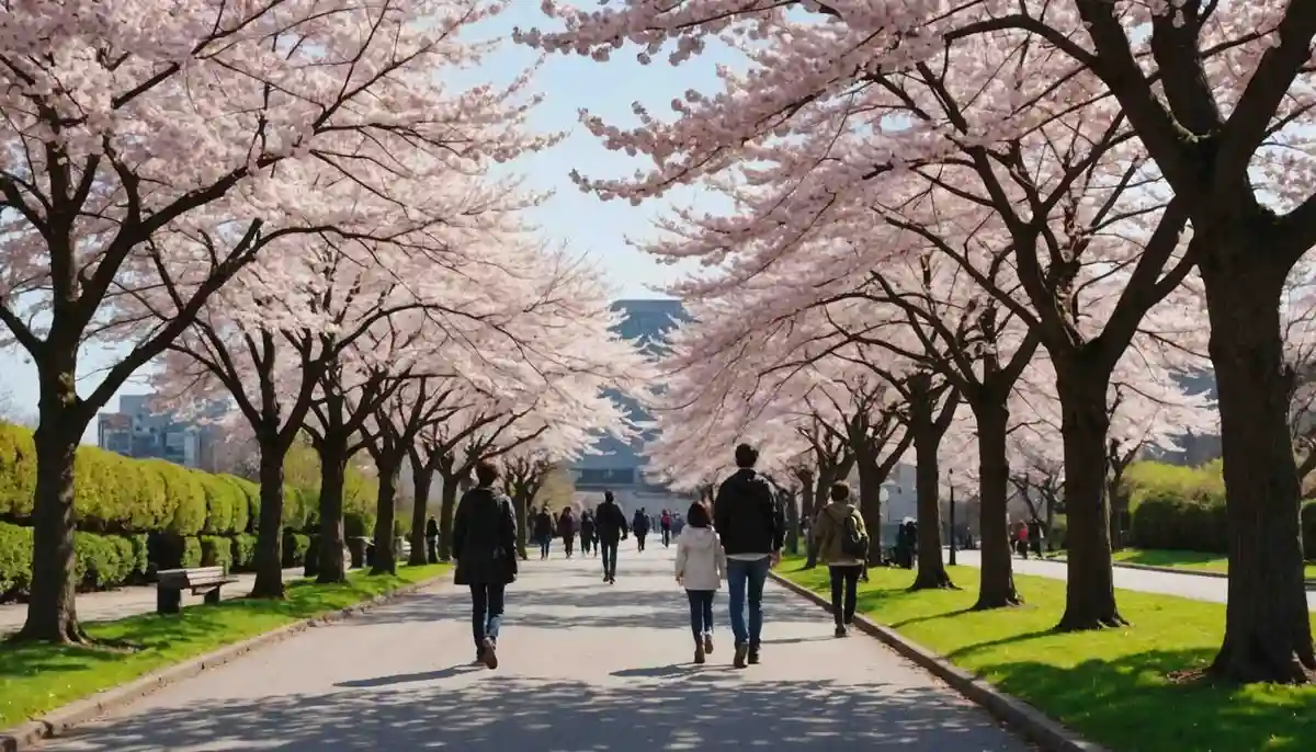 Cherry-blossom hunting—how rare in everyday life—five or six leagues.
