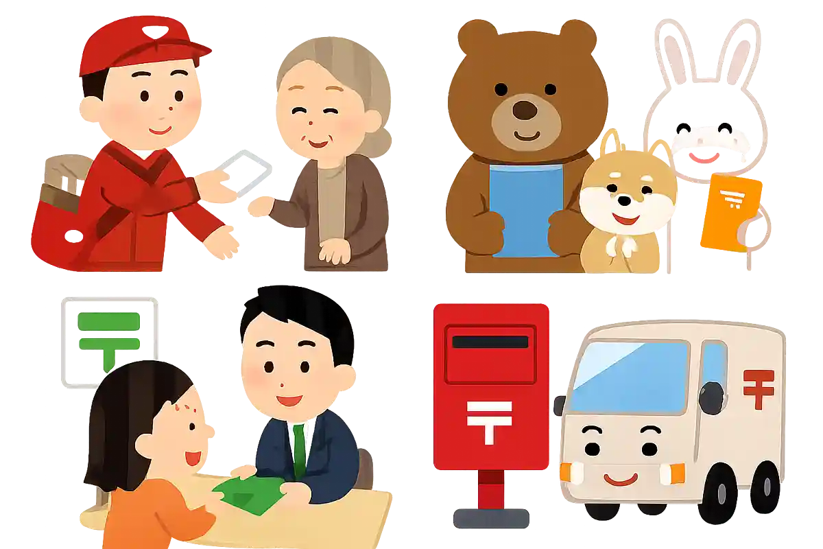 일본우정의 CM 모음【우편, 간포, 유초】