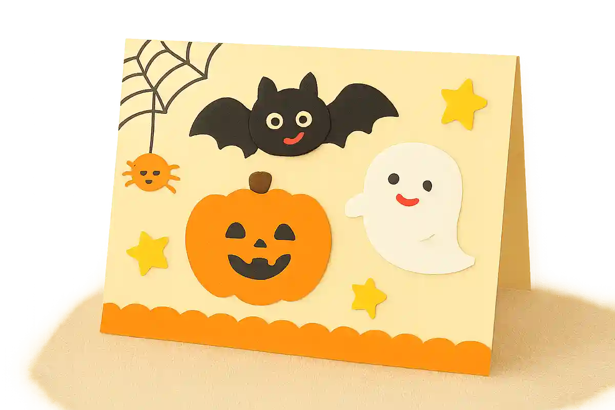 Handmade Halloween message cards! From illustrations to moving mechanisms