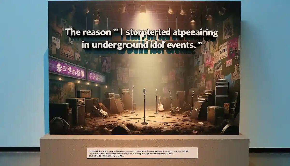 「地底アイドル」ってどんな世界?私が地底アイドルイベントへの出演を辞めた理由