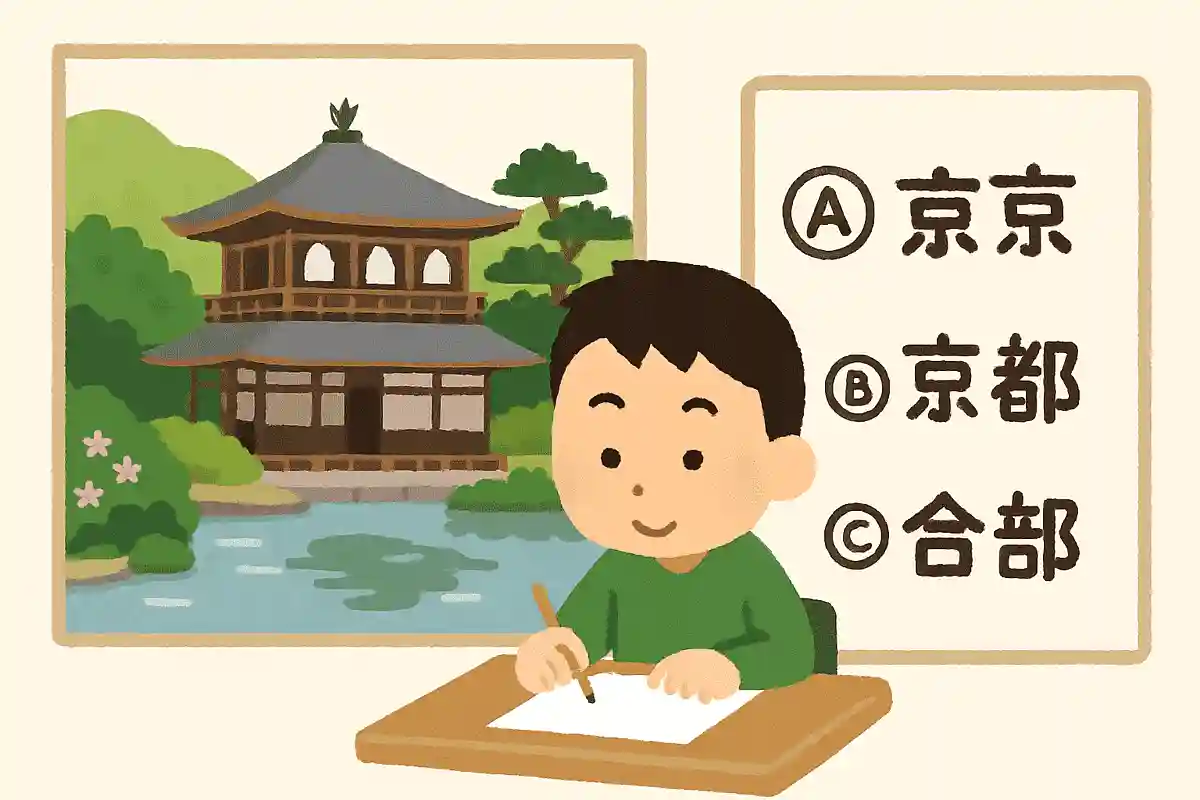 銀閣寺にまつわる雑学クイズ。京都の歴史が学べる3択問題