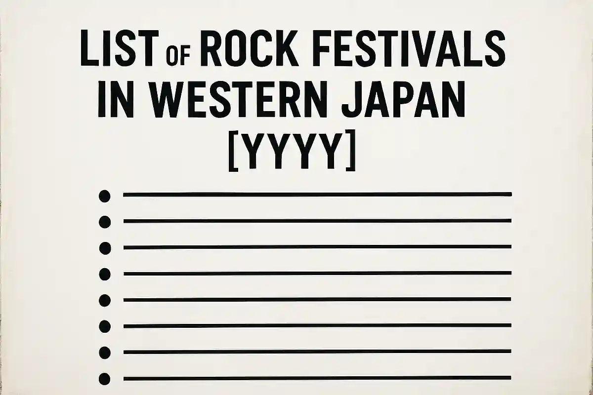 List of Rock Festivals in Western Japan [2025]