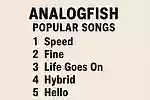 Analogfishの人気曲ランキング【2025】