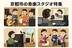 京都市の音楽スタジオ特集。リハスタからレコスタまでエリア別に紹介