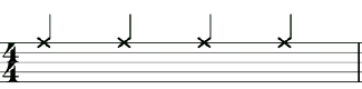 ライドシンバル楽譜