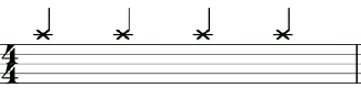 クラッシュシンバル楽譜