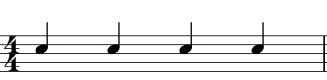 スネアドラム楽譜