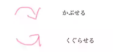 かぶらせる