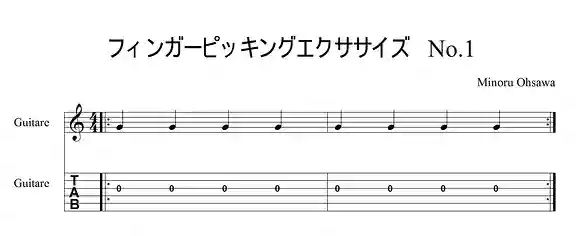 フィンガーピッキングエフササイズ