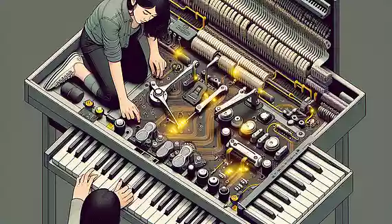 【電子ピアノ・キーボードのペダル極性】ペダルを踏んでいないのに音が伸びる時の対処