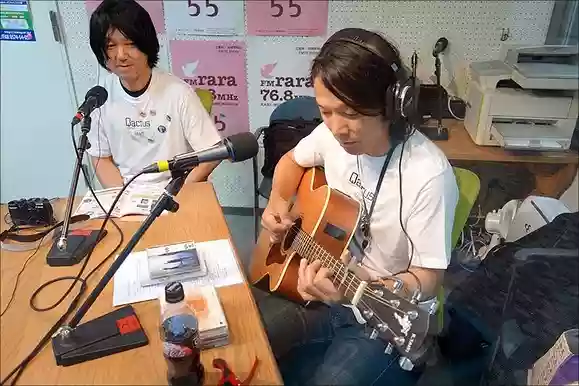コミュニティFMに共同開発者・鳥居氏（株式会社ユニ研）と出演