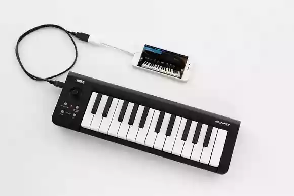 MIDIキーボード有線接続
