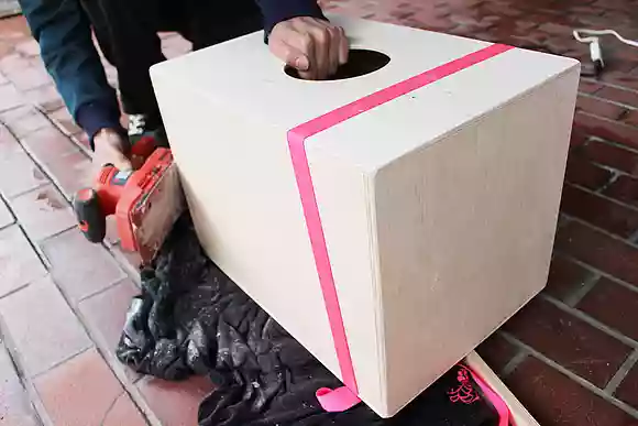 サンダーで整える