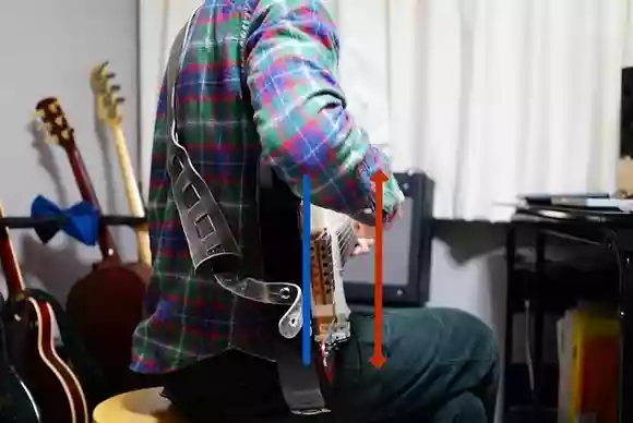 ギターを弾く
