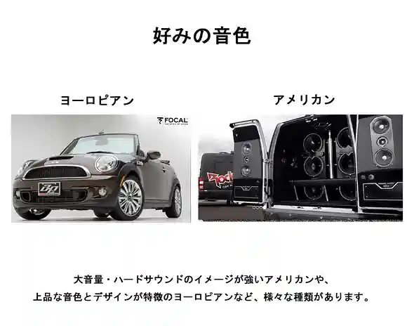 カーオーディオの音色