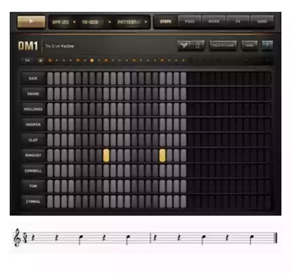 5拍子メトロノーム設定（DM1設定）