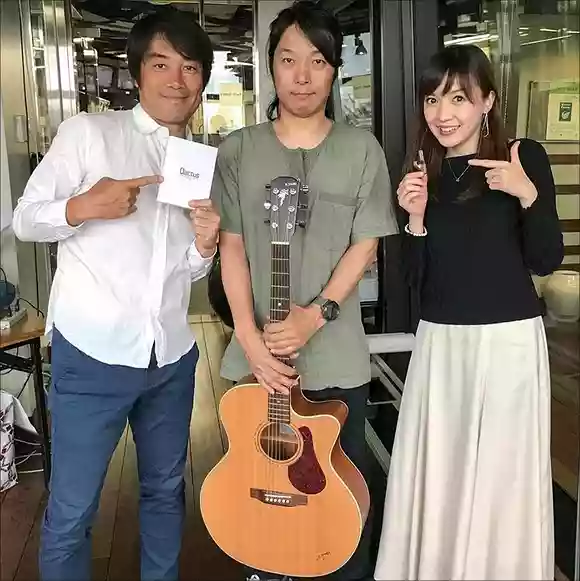 TOKYO FM「クロノス」出演時。Qactusはもちろん、私の活動を日頃から応援してくださっている大好きな先輩、中西哲生さんと久々の共演。