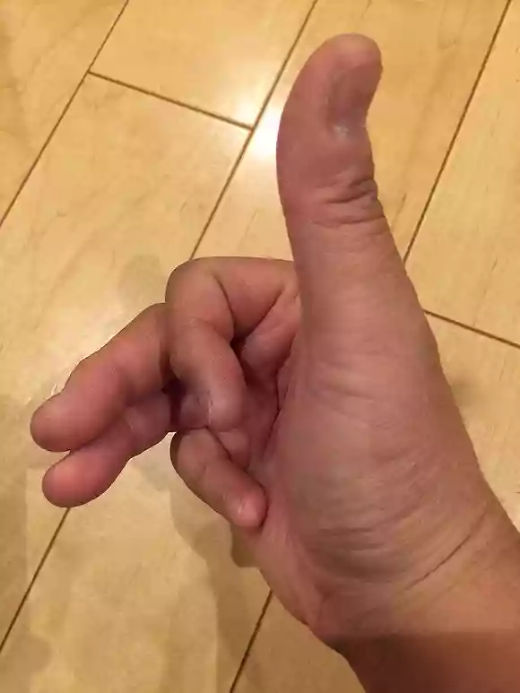 手（スラッピングフォーム）