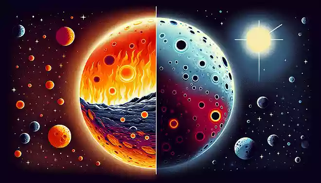 水星の寒暖差はどれくらいでしょうか?