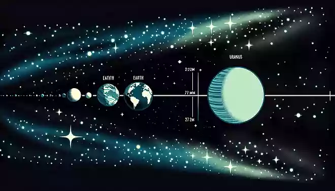 地球から天王星までの平均距離は?