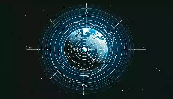 月はどれくらいの期間をかけて地球の周りを1周するでしょうか?