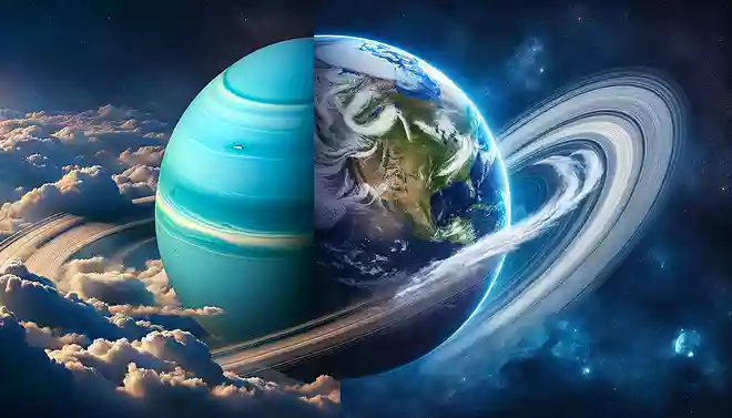 天王星と地球に共通する自然現象は何でしょう?